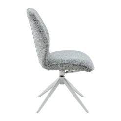 Chaise gris chiné pivotante (lot de 2) CORTINA