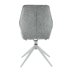 Chaise gris chiné pivotante (lot de 2) CORTINA
