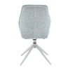 Chaise gris clair chiné pivotante (lot de 2) CORTINA