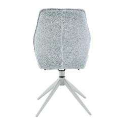 Chaise gris clair chiné pivotante (lot de 2) CORTINA