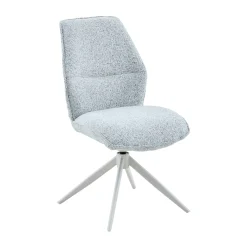 Chaise gris clair chiné pivotante (lot de 2) CORTINA