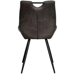 Chaise grise effet vieilli à poignée intégrée (lot de 2) MALMOE
