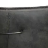 Chaise grise en tissu microfibre
