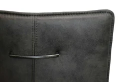 Chaise grise en tissu microfibre