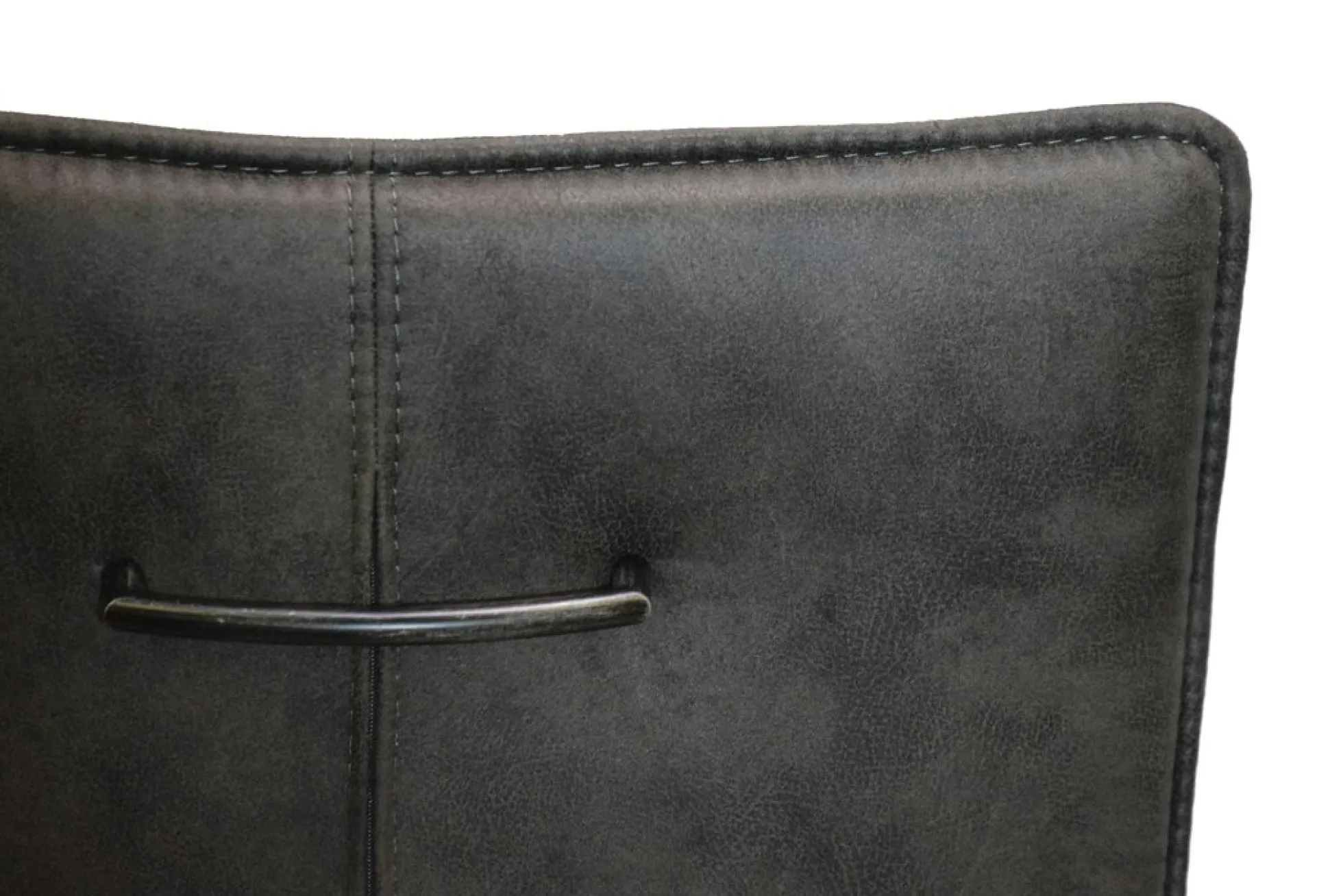 Chaise grise en tissu microfibre