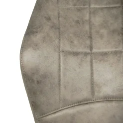 Chaise grise motif damier, (lot de 2) LOMBARDIE