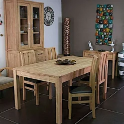 Chaise haute de bar en hévéa ATTAN