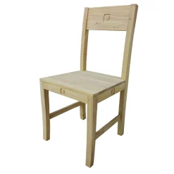 Chaise Hévéa 45x46x90cm TESSA