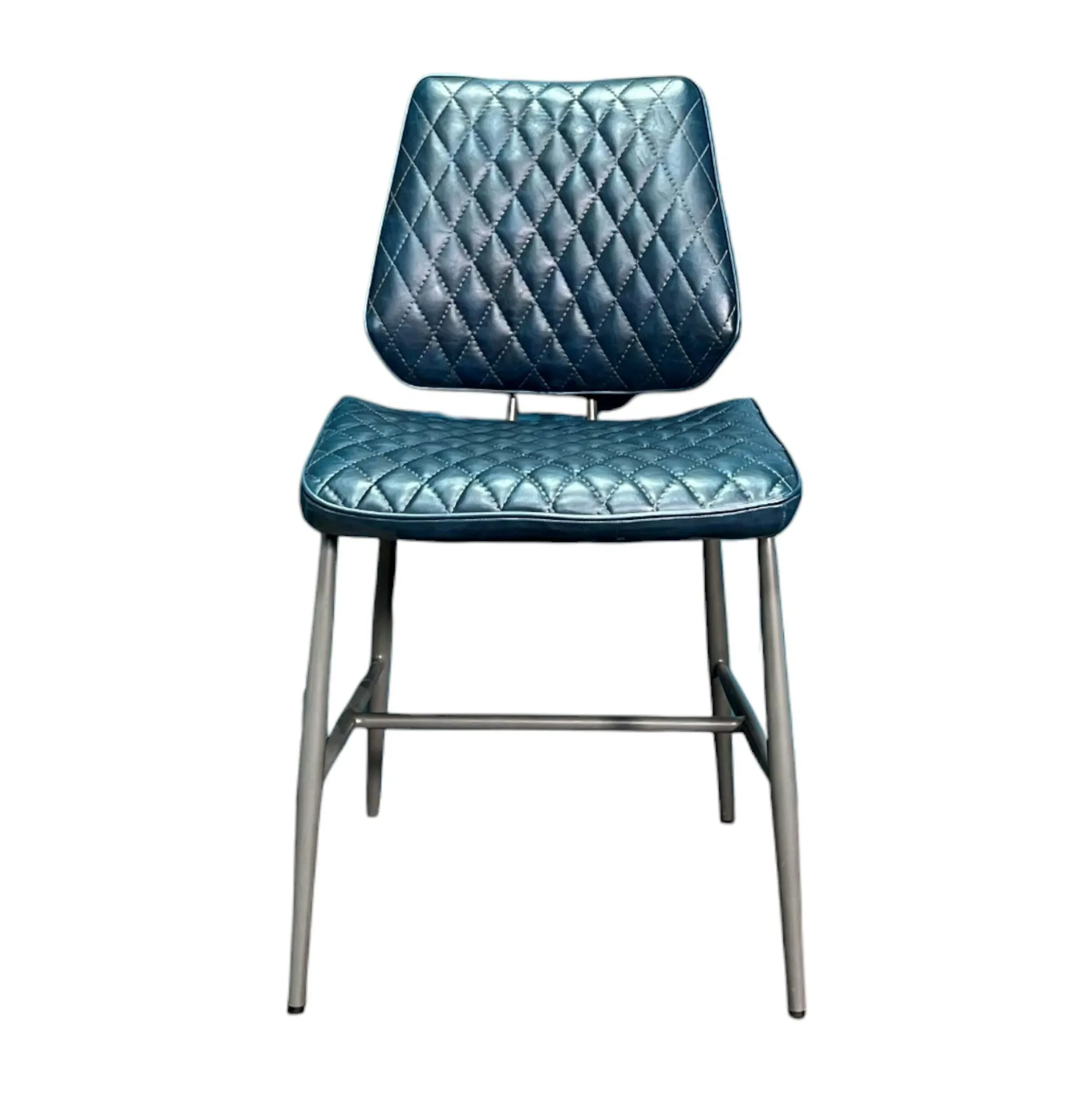 Chaise industrielle bleu foncé (lot de 2) SALERNE