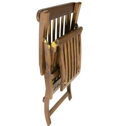 Chaise longue en teck massif MACAO