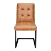 Chaise moderne camel (lot de 2) OKA