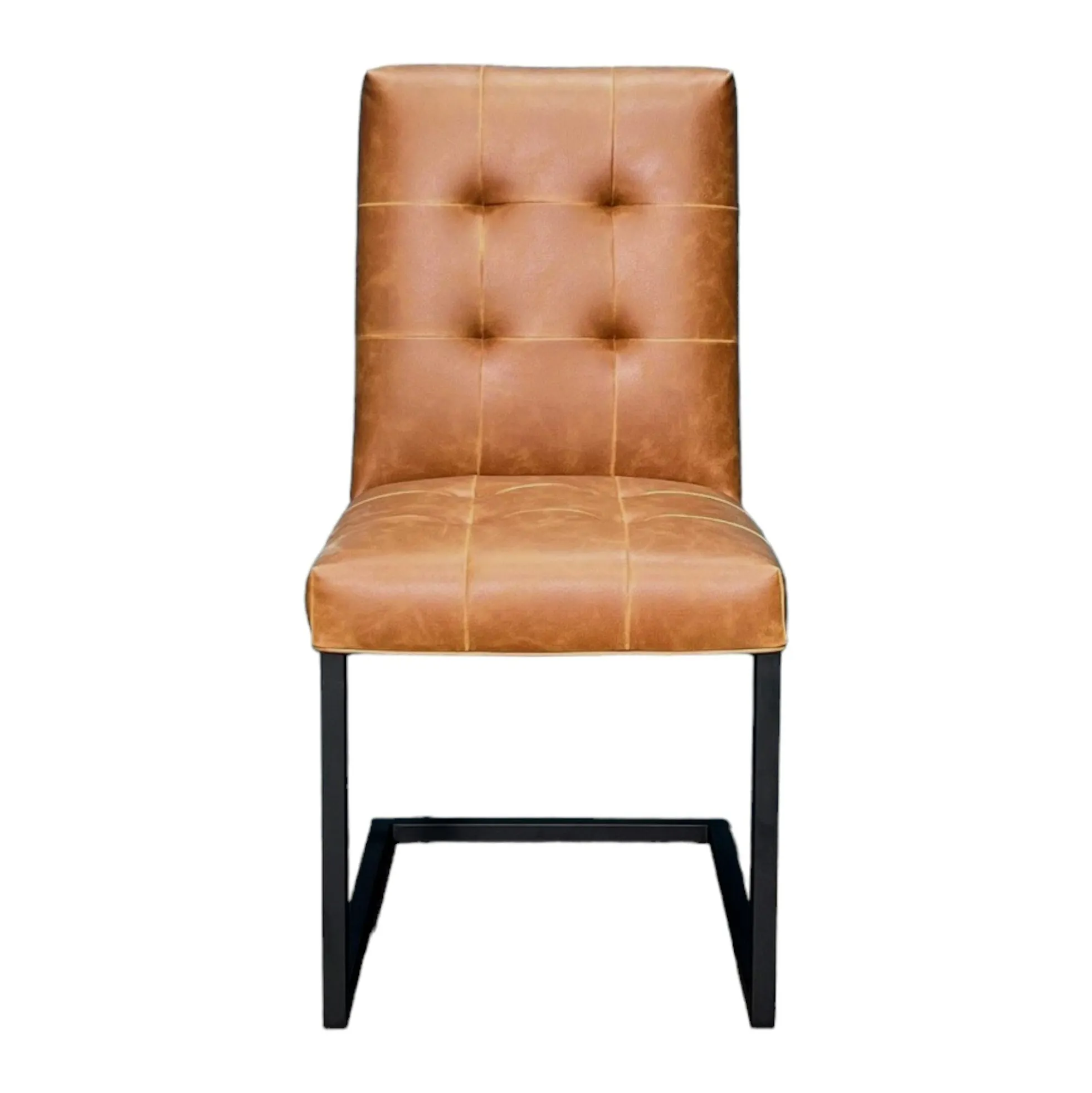 Chaise moderne camel (lot de 2) OKA