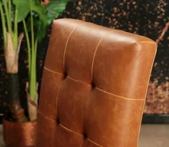 Chaise moderne camel (lot de 2) OKA