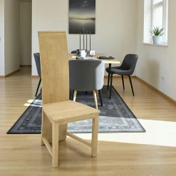 Chaise moderne hévéa massif HELENA