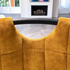 Chaise moutarde avec poignée (lot de 2) MALMOE