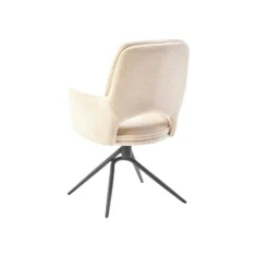 Chaise pivotante beige double coussinage (lot de 2) LIGURIE