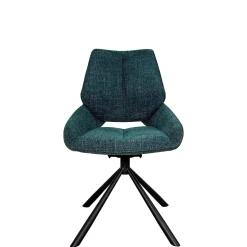 Chaise pivotante bleue assise baquet (lot de 2) LIGURIE