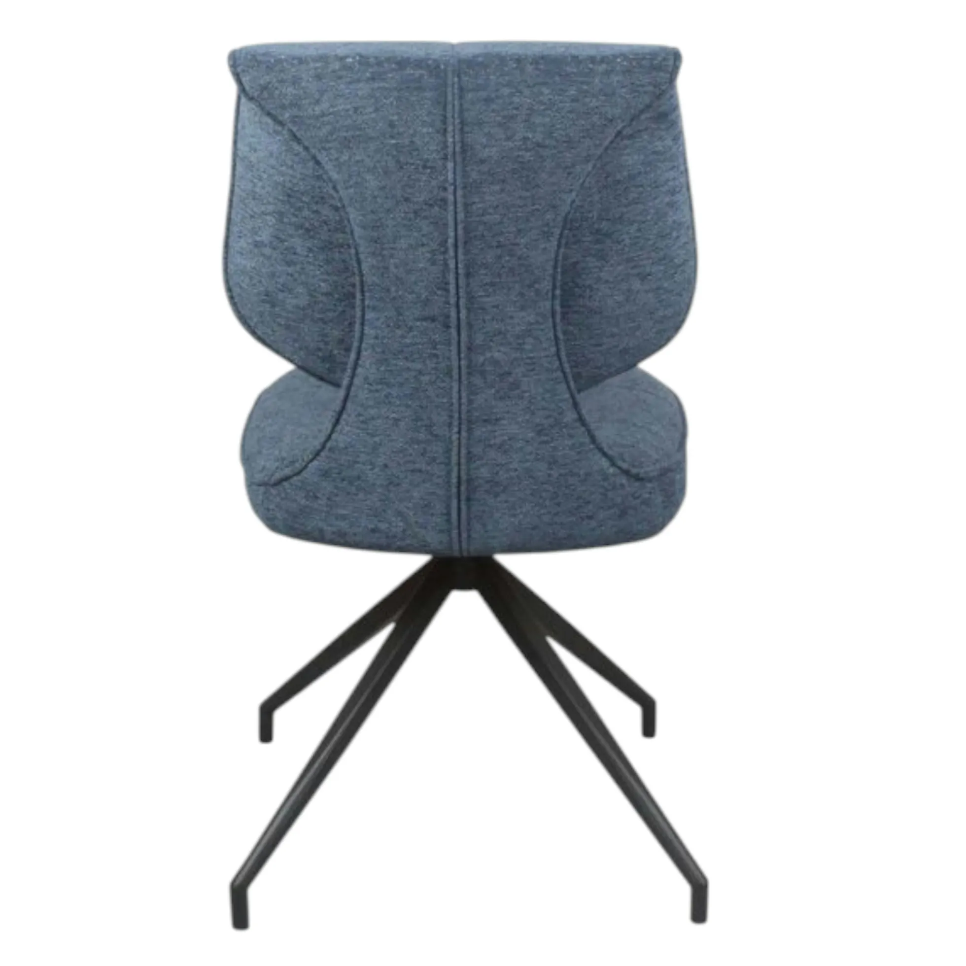 Chaise pivotante bleue dossier double (lot de 2) LIGURIE