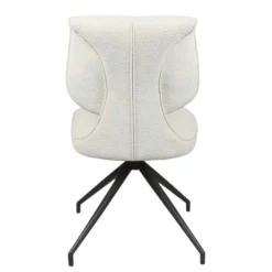 Chaise pivotante écrue dossier double (lot de 2) LIGURIE