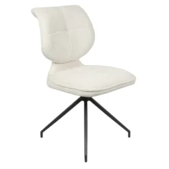 Chaise pivotante écrue dossier double (lot de 2) LIGURIE