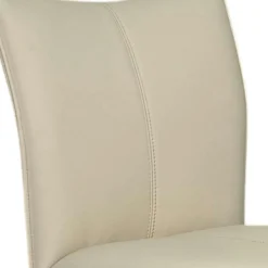 Chaise pivotante en cuir ivoire (lot de 2) LOMBARDIE
