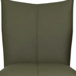 Chaise pivotante en cuir vert foncé (lot de 2) LOMBARDIE