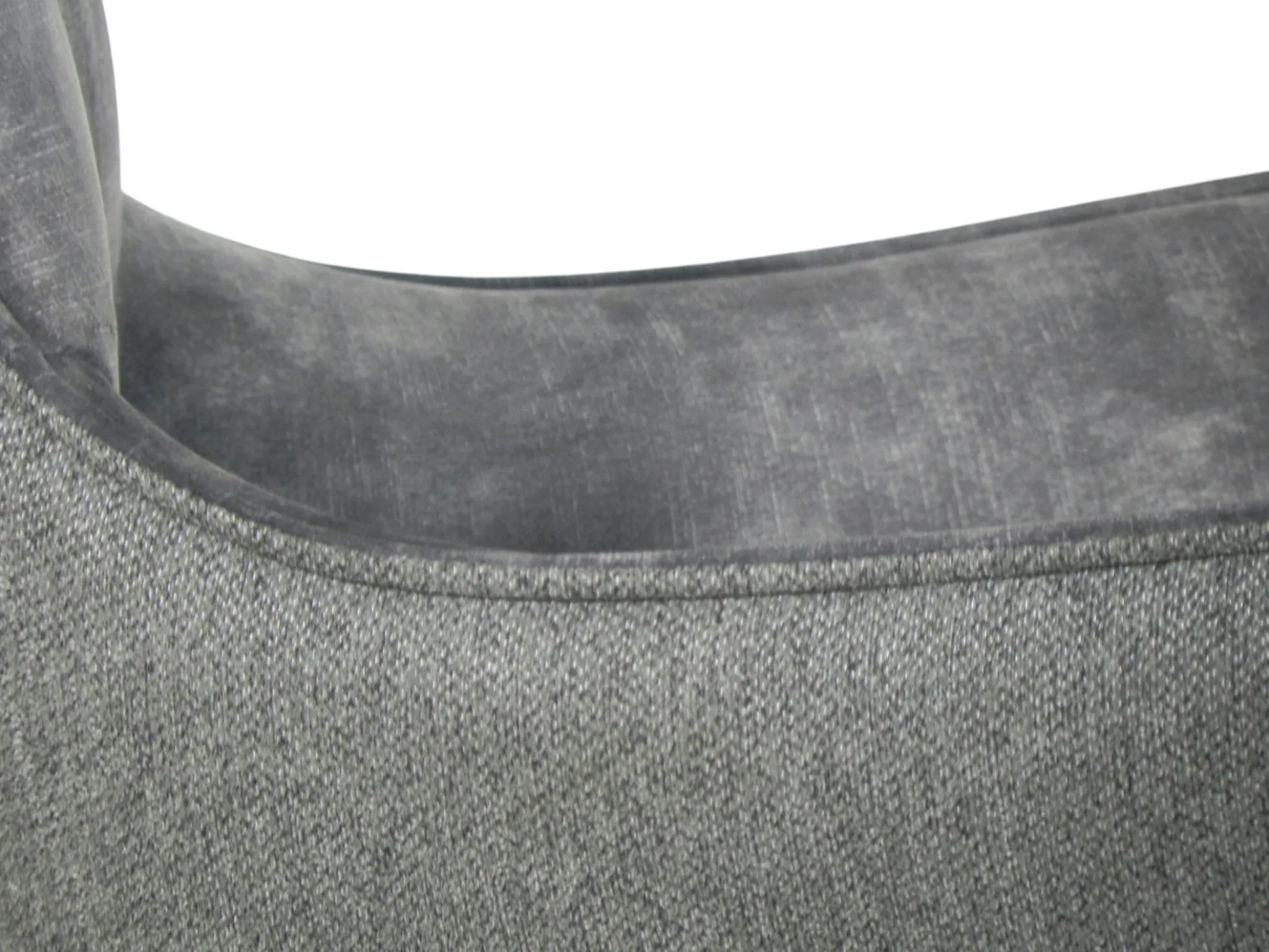 Chaise pivotante gris anthracite bi-matière, dossier en T (lot de 2) LOMBARDIE