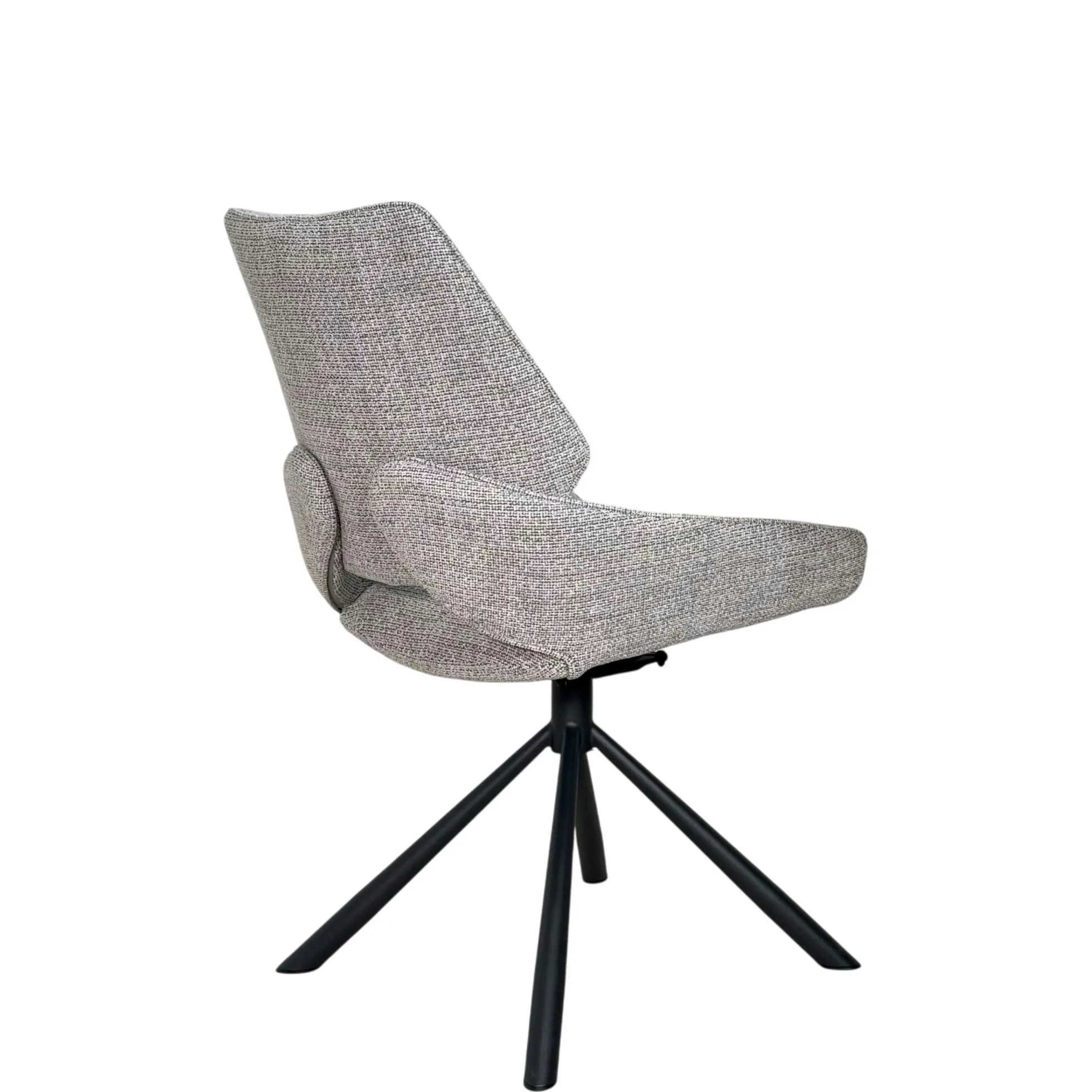 Chaise pivotante grise assise baquet (lot de 2) LIGURIE