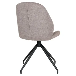 Chaise pivotante gris minéral (lot de 2) BERLIN