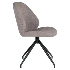 Chaise pivotante gris minéral (lot de 2) BERLIN