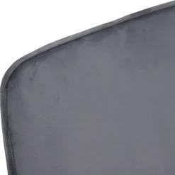 Chaise pivotante moderne en velours gris OKA (Lot de 2)