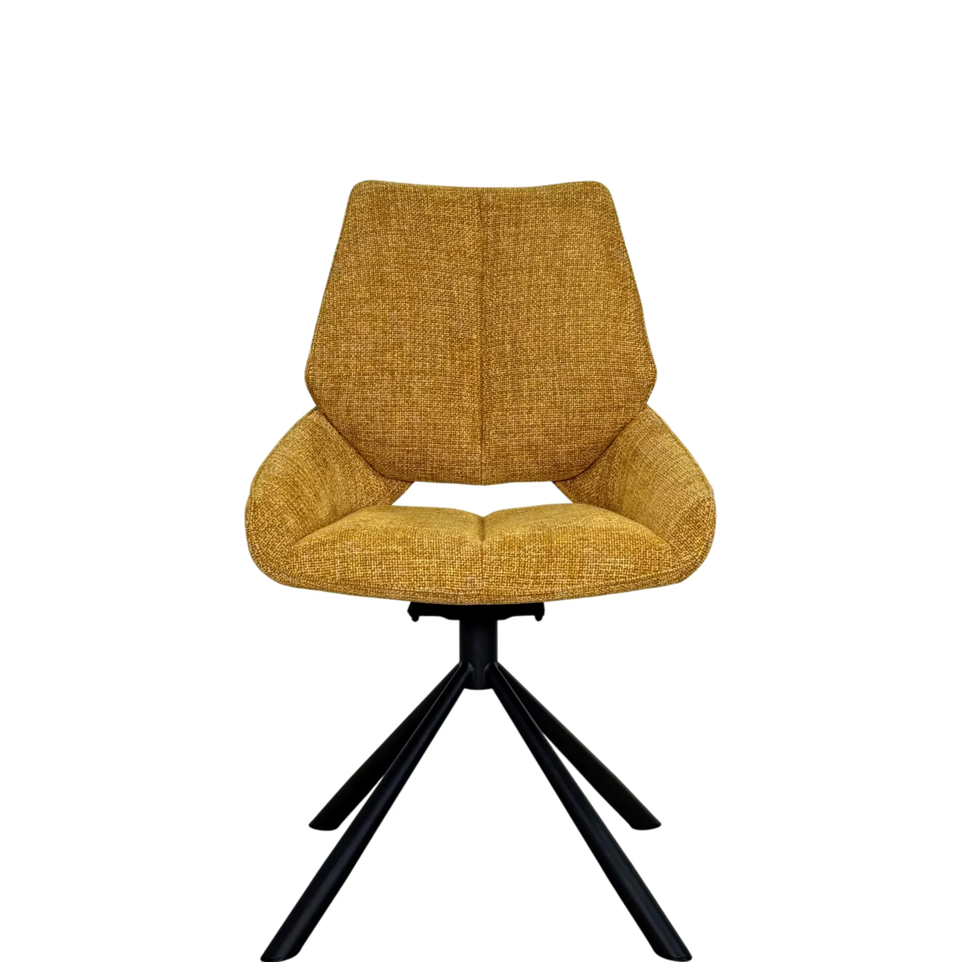 Chaise pivotante ocre assise baquet (lot de 2) LIGURIE