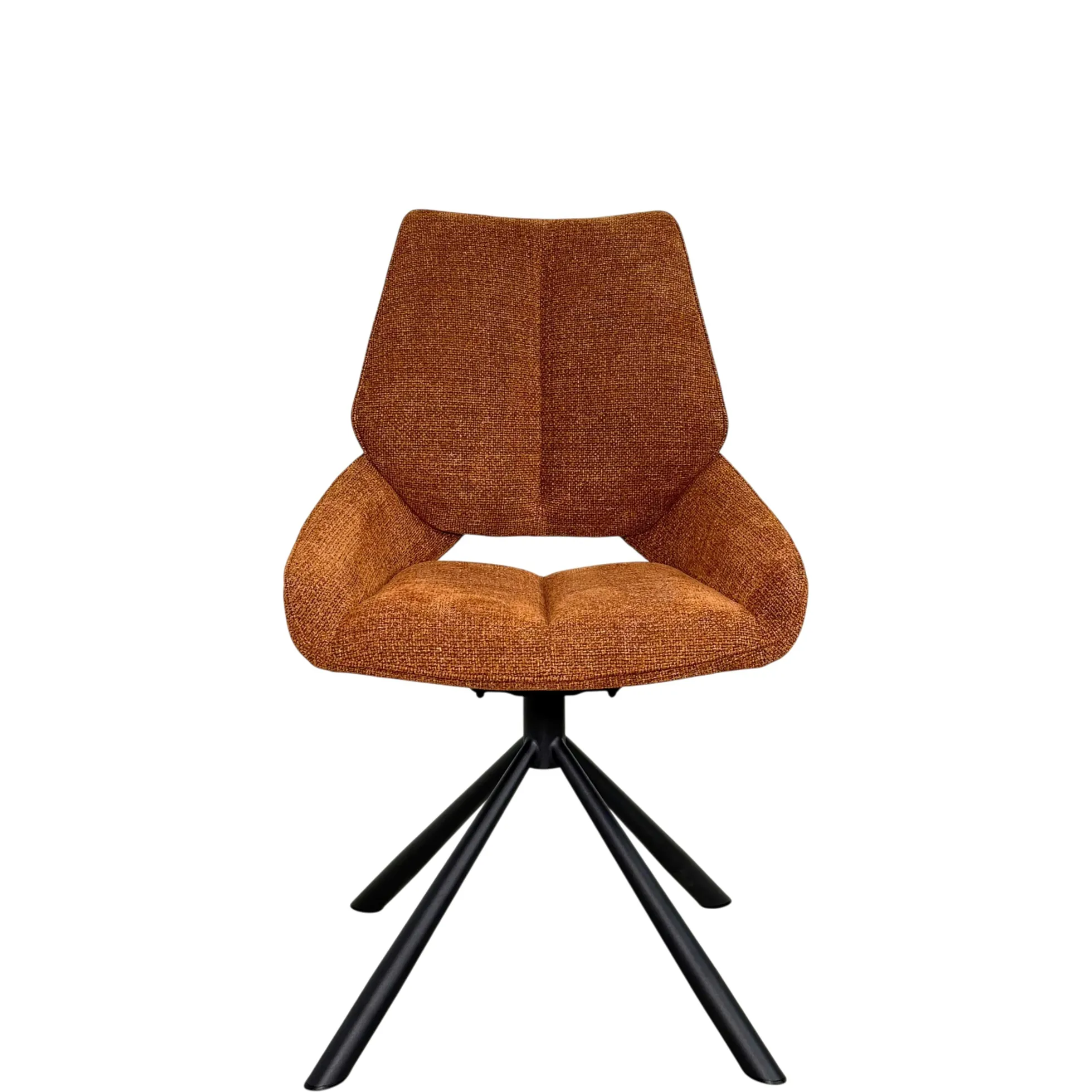 Chaise pivotante rouille assise baquet (lot de 2) LIGURIE