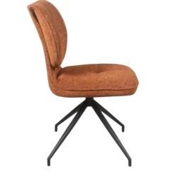 Chaise pivotante rouille dossier double (lot de 2) LIGURIE