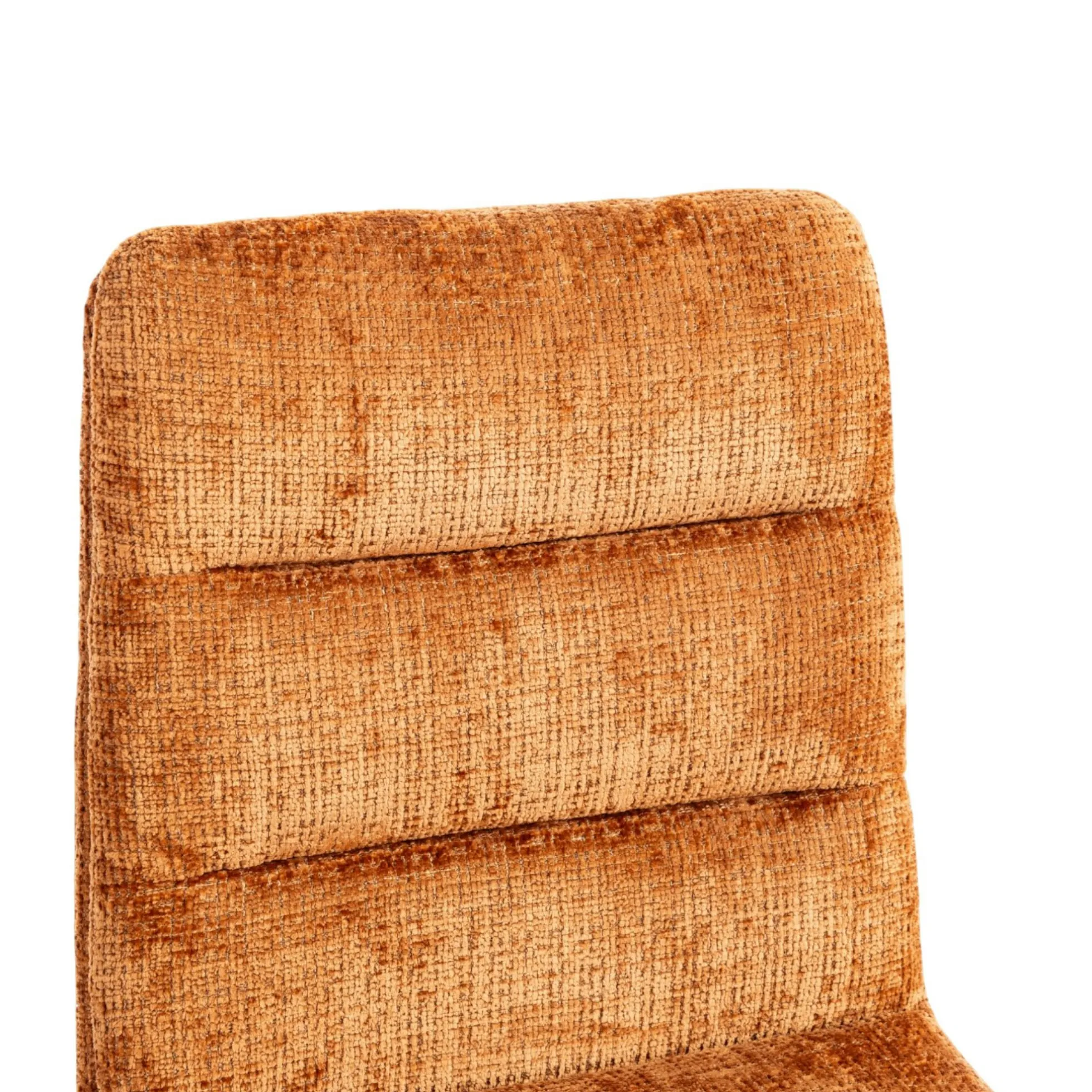 Chaise pivotante rouille en tissu doux texturé (x2) PALERME