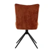 Chaise pivotante rouille en tissu texturé (x2) RIVANO