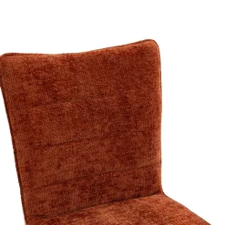 Chaise pivotante rouille en tissu texturé (x2) RIVANO