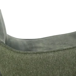 Chaise pivotante verte bi-matière, dossier en T (lot de 2) LOMBARDIE