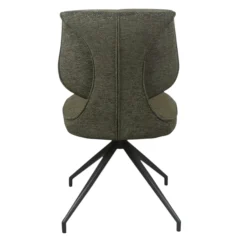 Chaise pivotante verte dossier double (lot de 2) LIGURIE