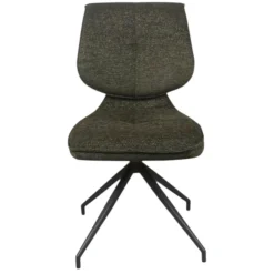 Chaise pivotante verte dossier double (lot de 2) LIGURIE