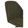 Chaise pivotante verte en tissu bouclette (lot de 2) BERLIN