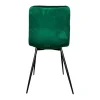 Chaise à rayures velours vert sapin (lot de 2) MALANG
