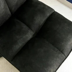 Chaise rotative tissu anthracite (lot de 2) IENA