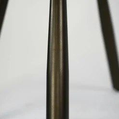 Chaise à roulettes sable tissu bouclette pied bronze (lot de 2) MELBOURNE