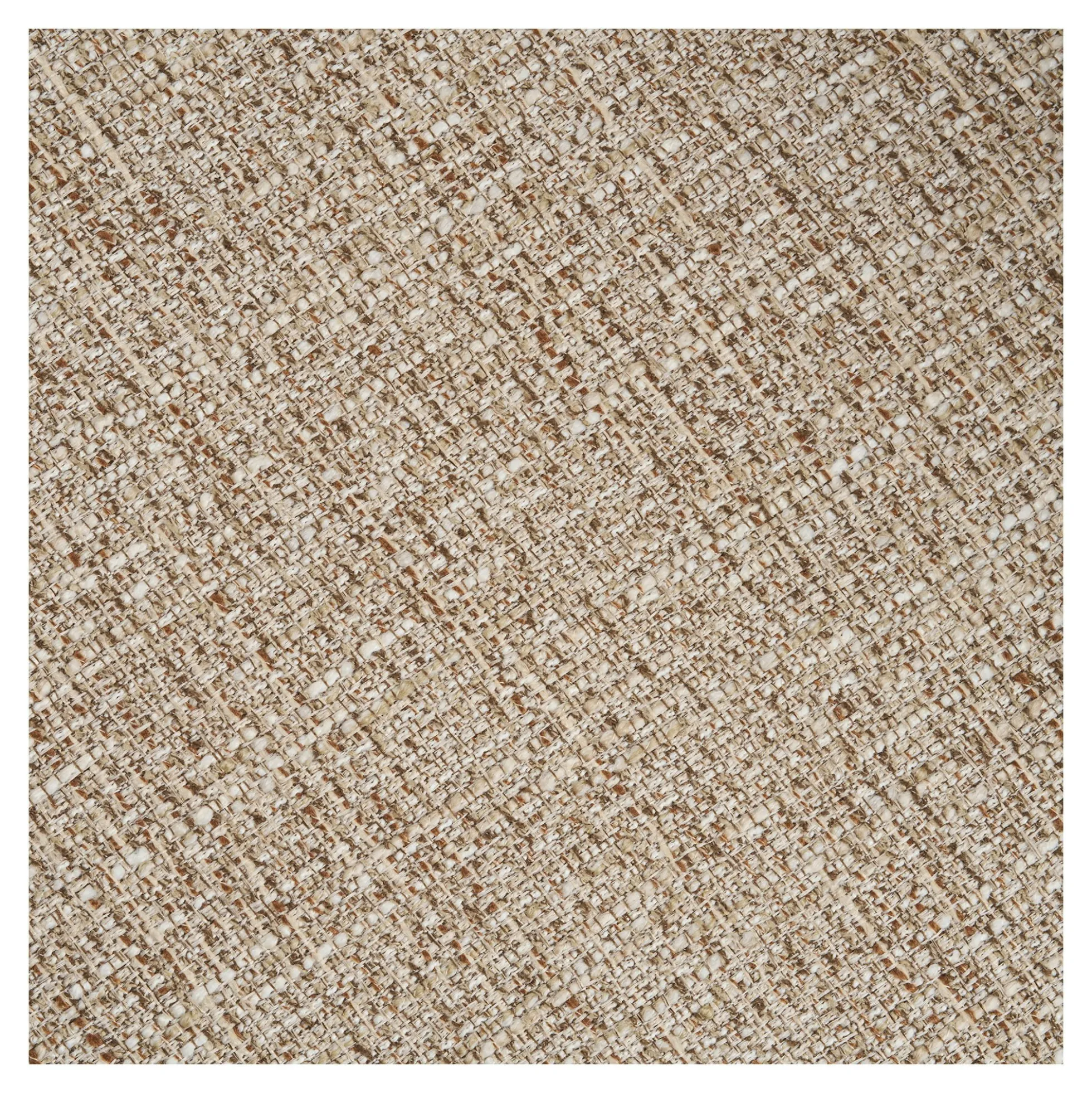 Chaise rétro en bois et tissu brun clair (lot de 2) BEGO