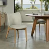 Chaise salle à manger grise à structure bois (lot de 2) TREVI