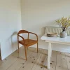 Chaise scandinave bois de teck massif (lot de 2) DEPOK
