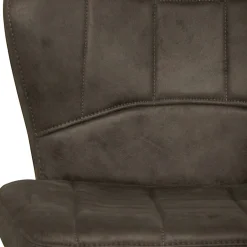 Chaise taupe motif damier,(lot de 2) LOMBARDIE