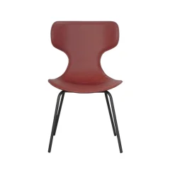 Chaise terracotta avec dossier en T, revêtement nettoyable (lot de 2) LOMBARDIE