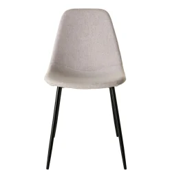 Chaise tissu beige TIM (lot de 2)